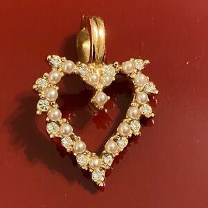 Vintage Roman heart shape pendant